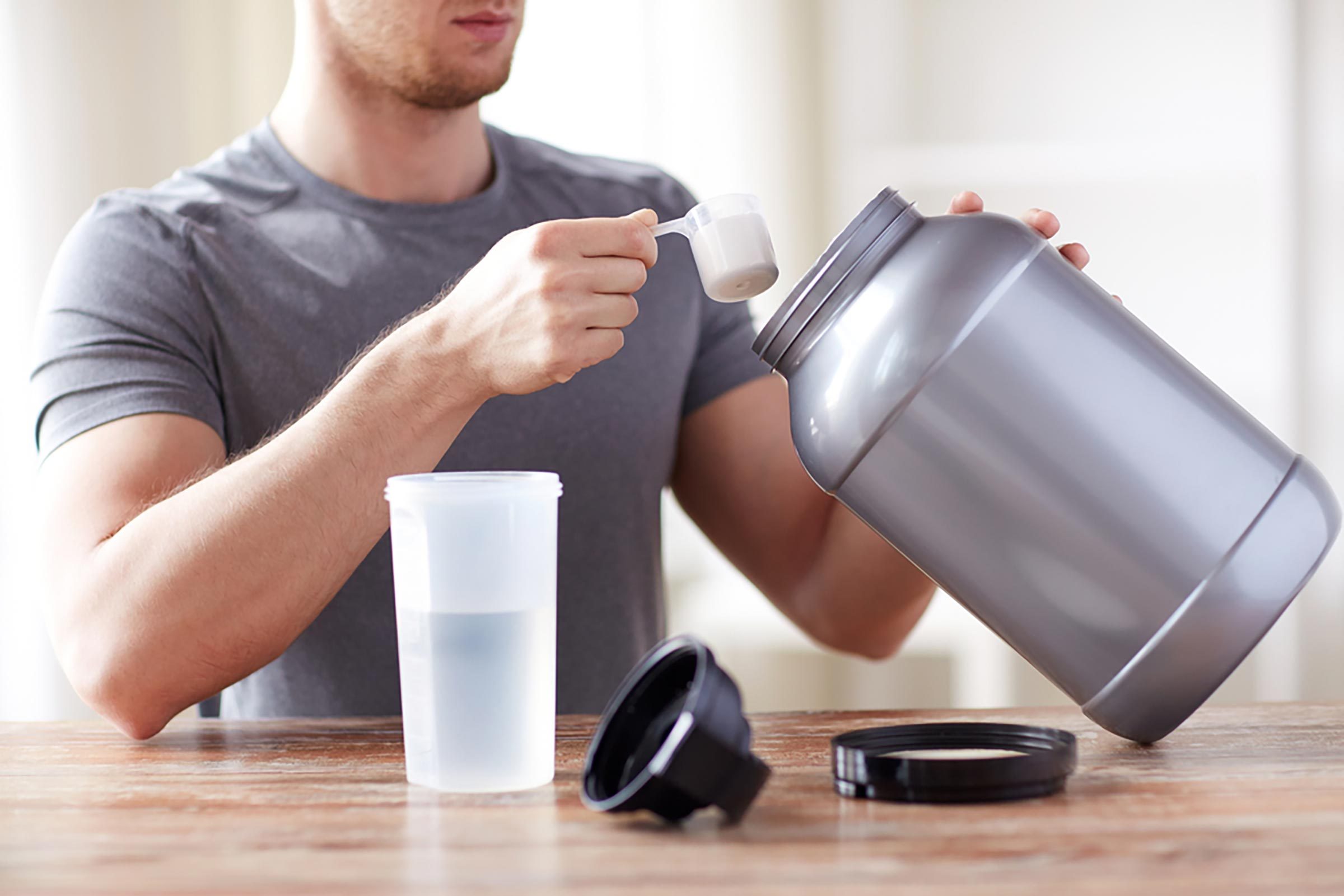 guy with supplements