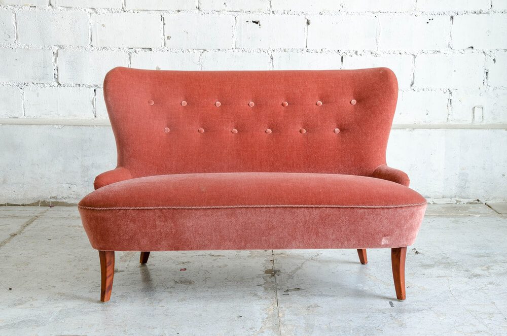 Classical style Armchair sofa couch in vintage room 