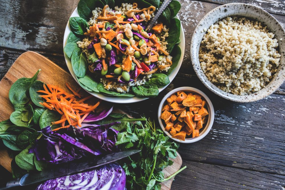 Veggie Bowl over Coconut Quinoa