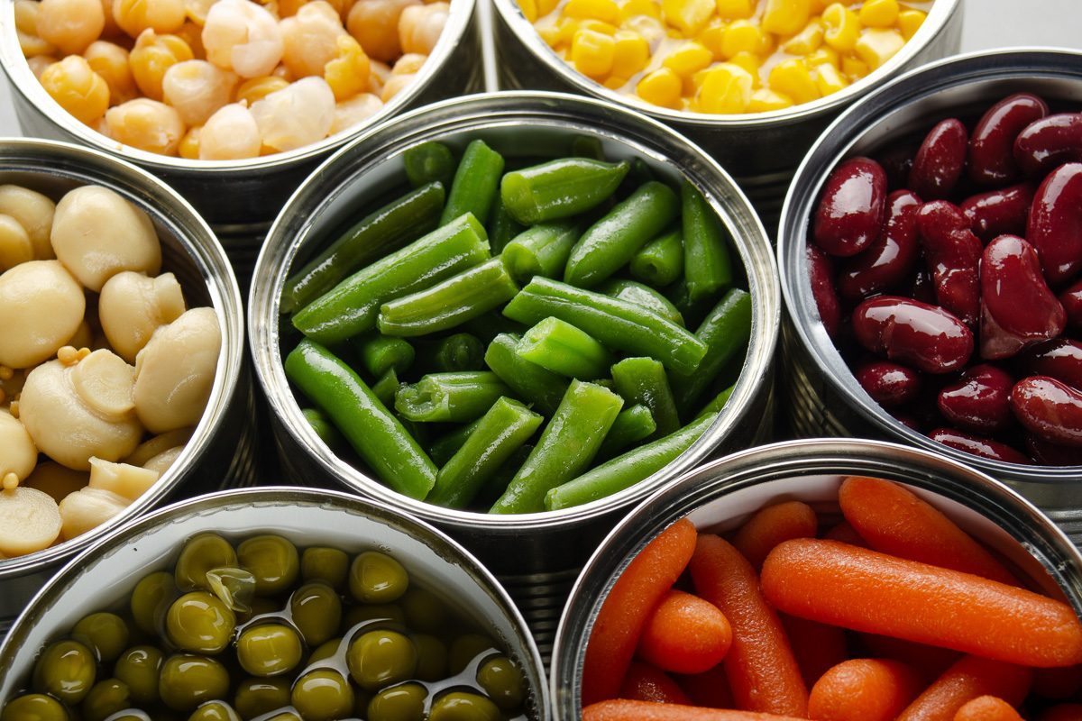 canned vegetables
