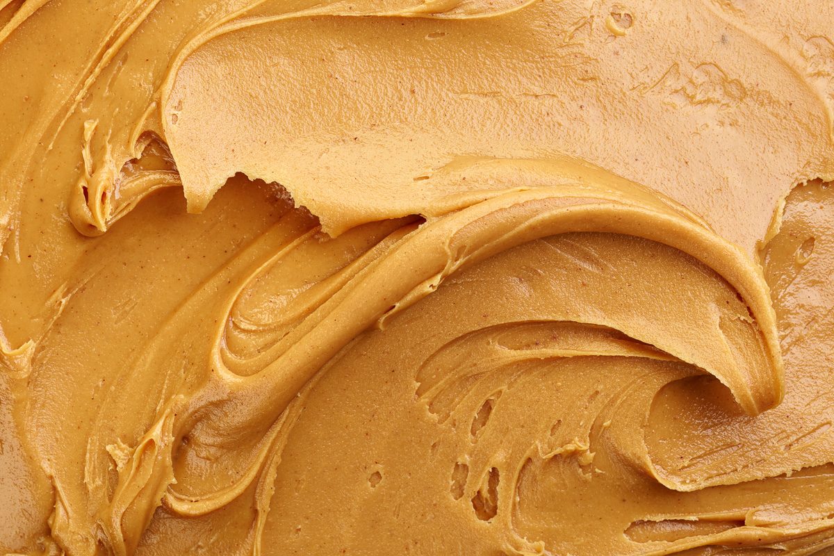 close up of peanut butter