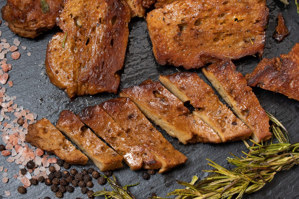 roasted seitan steaks